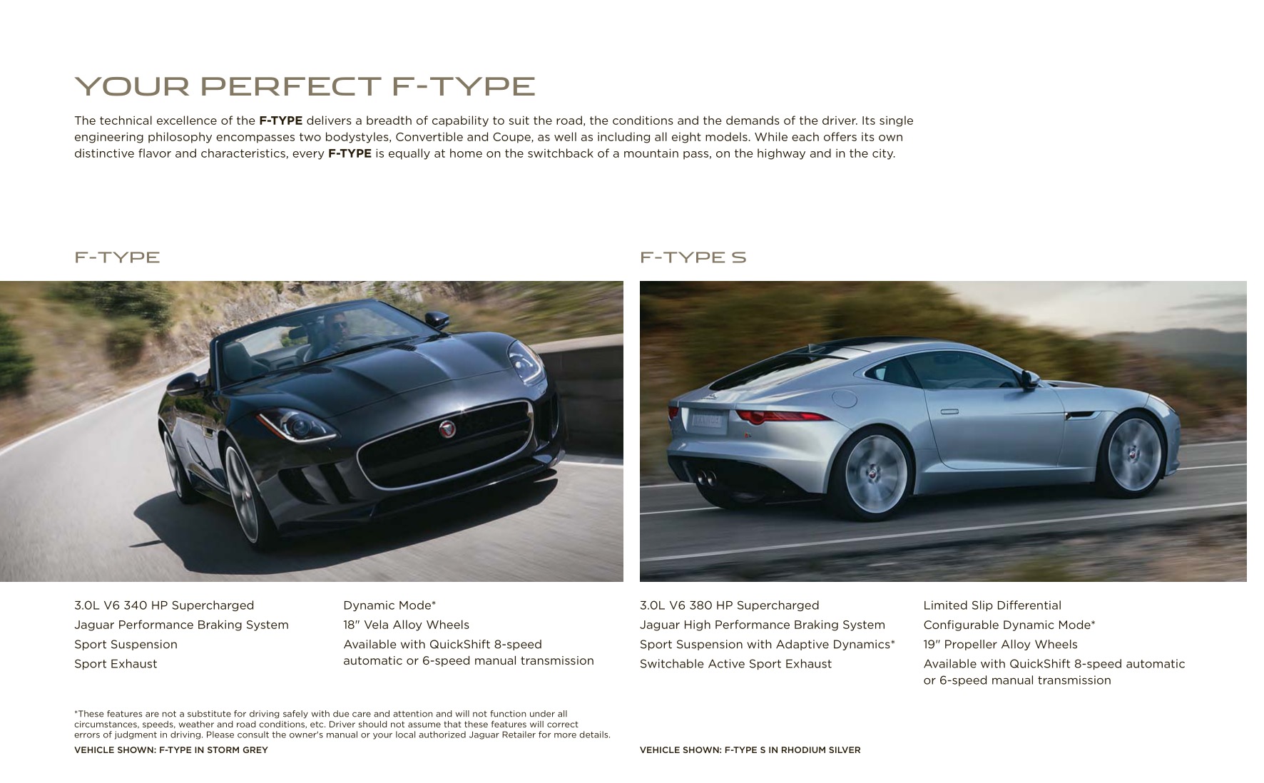 2016 Jaguar F-Type Brochure Page 68